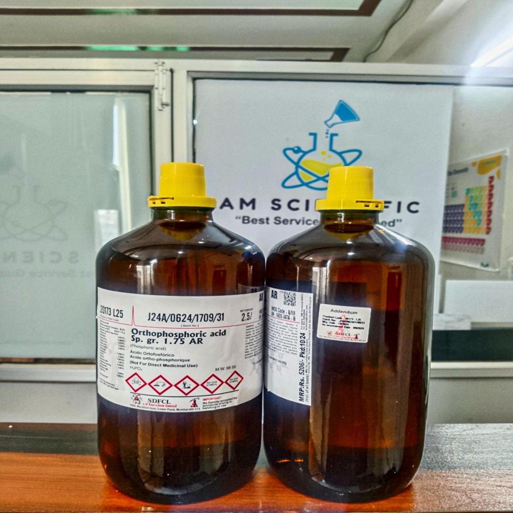 Orthophosphoric Acid Sp Gr 1.75 AR 2.5Ltr