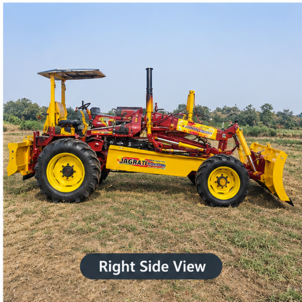 Ms Tractor Fitted Grader - Color: Yellow