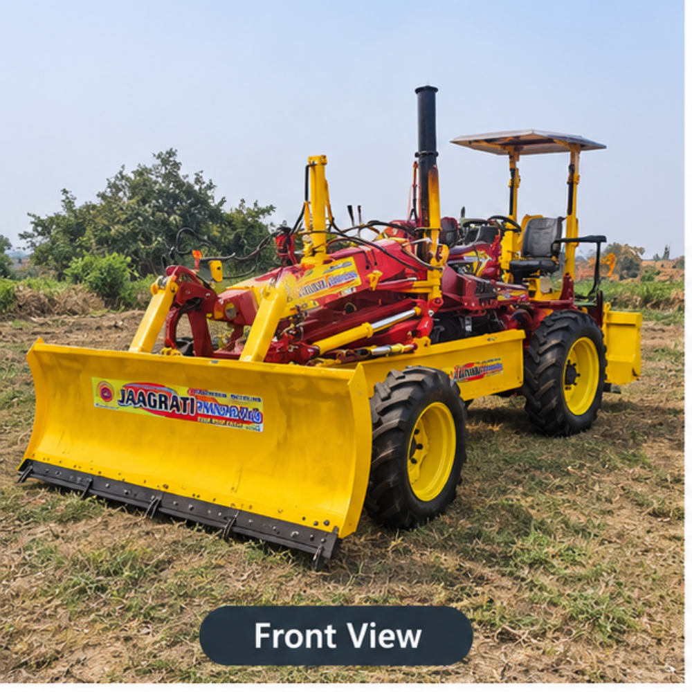 Ms Tractor Fitted Grader - Color: Yellow