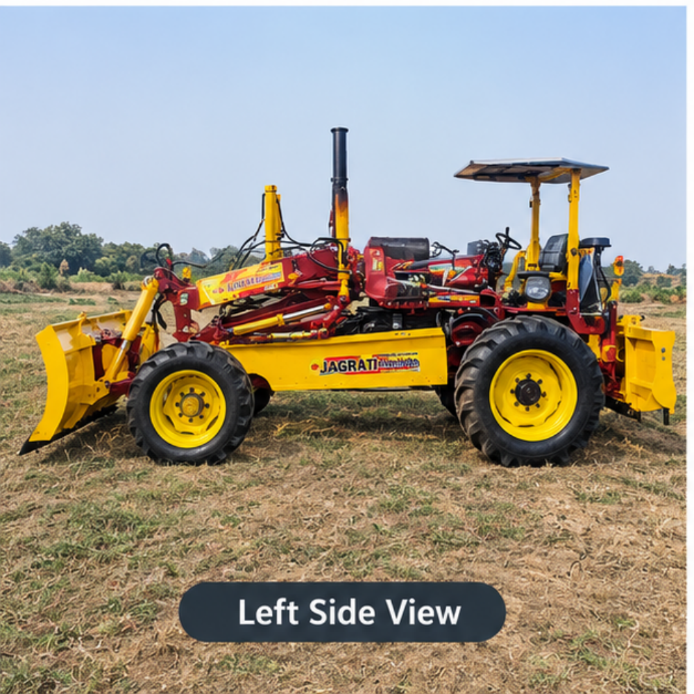 Ms Tractor Fitted Grader - Color: Yellow