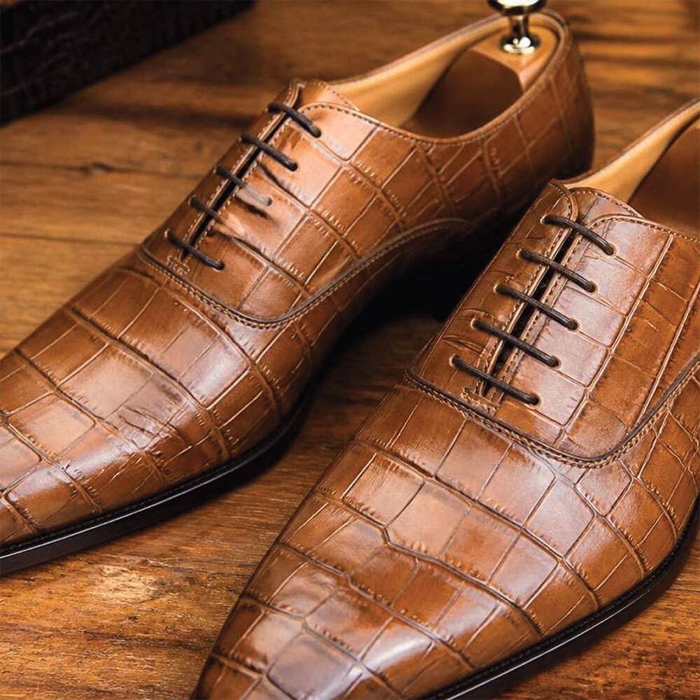 TC-02 Vegan Leather Tan Croco