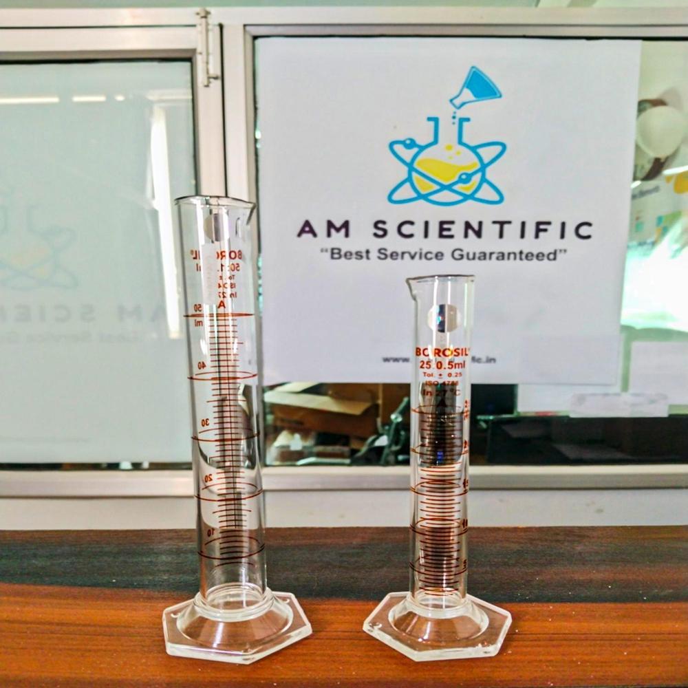 Cylinders Class A Hexagonal base Pour out with Individual Calibration Certificate 50ml