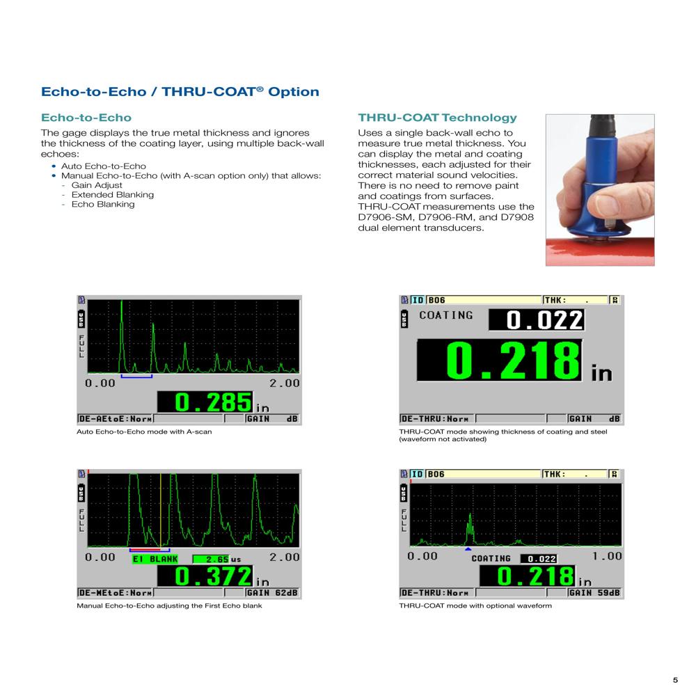 45mg Ultrasonic Thickness Gauge Olympus