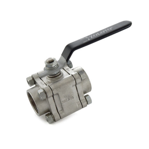 1080A SS Three Piece Screwed Ball Valve