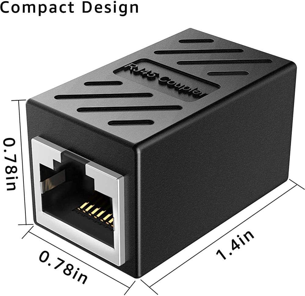 Rj45 Ethernet Network Cable Coupler Female To Female - Dimension (L*W*H): 35X20X20 Millimeter (Mm)