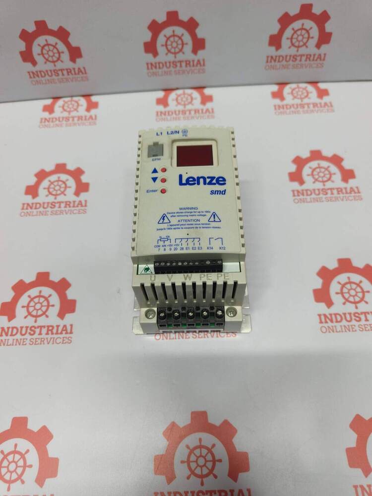 LENZE ESMD251X2SFA Compact, 0.25 kW (1/3 HP) Variable Frequency Drive (VFD)