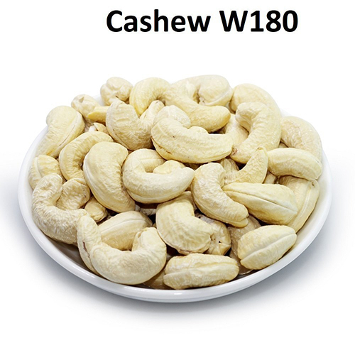 Cashew W180 - Organic Whole Cashew Nuts, Steamed Processing Type, Improves Blood Circulation, First Class Grade, Loose Packaging, 12 Months Shelf Life