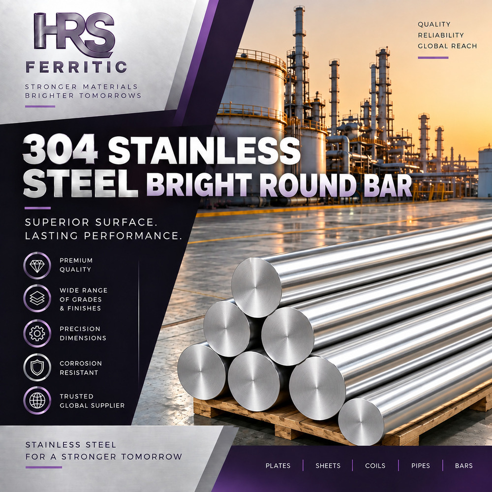 304 SS Bright Round Bar