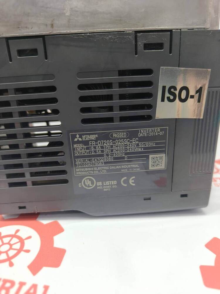 MITSUBISHI FR-D7205-0235SC-EC Ultra-Compact Variable Frequency Drive (VFD)