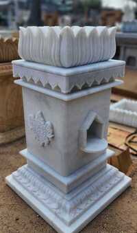 Tulsi Boat White Marble Size 36X24X24