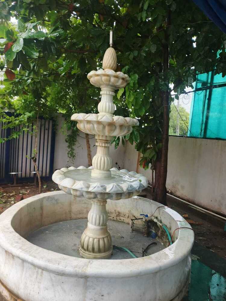 White Marble Fountain Size 8X3