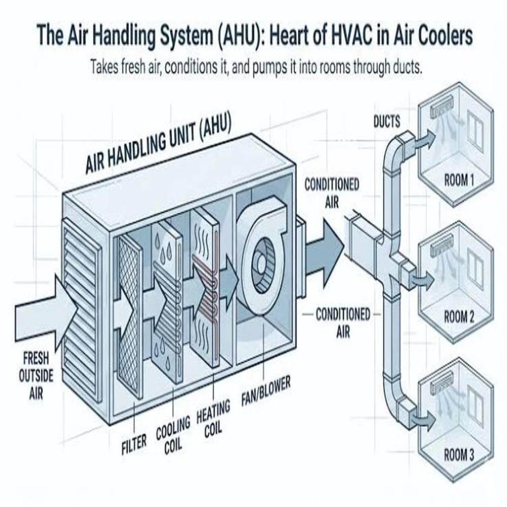 Three Phase Double Skin Air Handling Unit