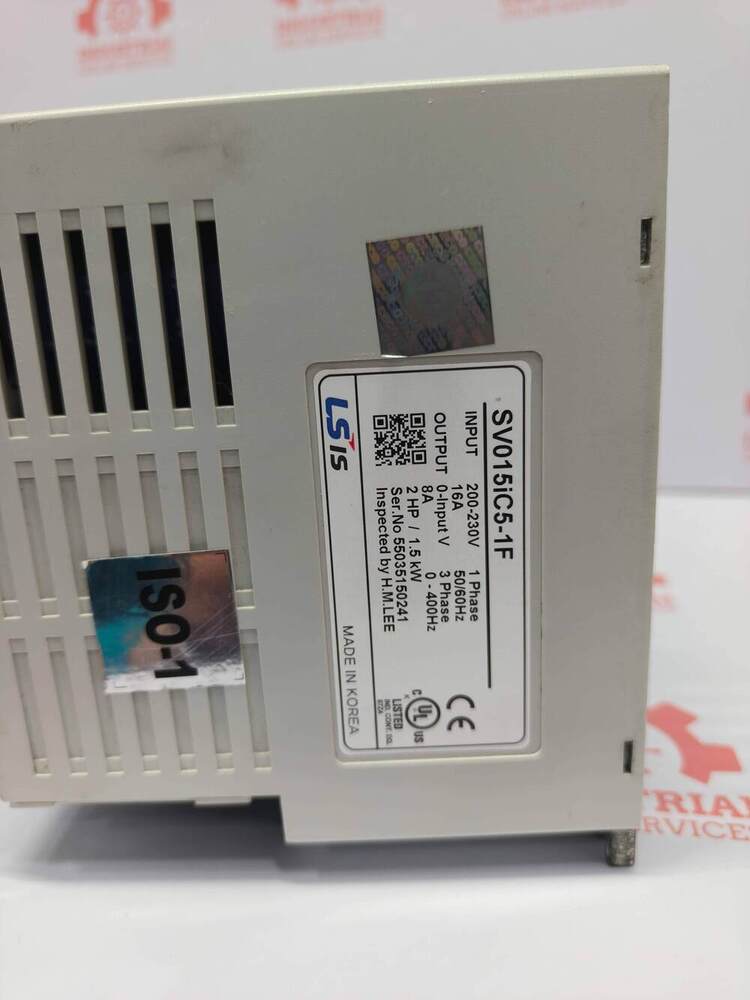 LS ELECTRIC SV015IC5-1F 1.5 kW (2 HP) Variable Frequency Drive (VFD)