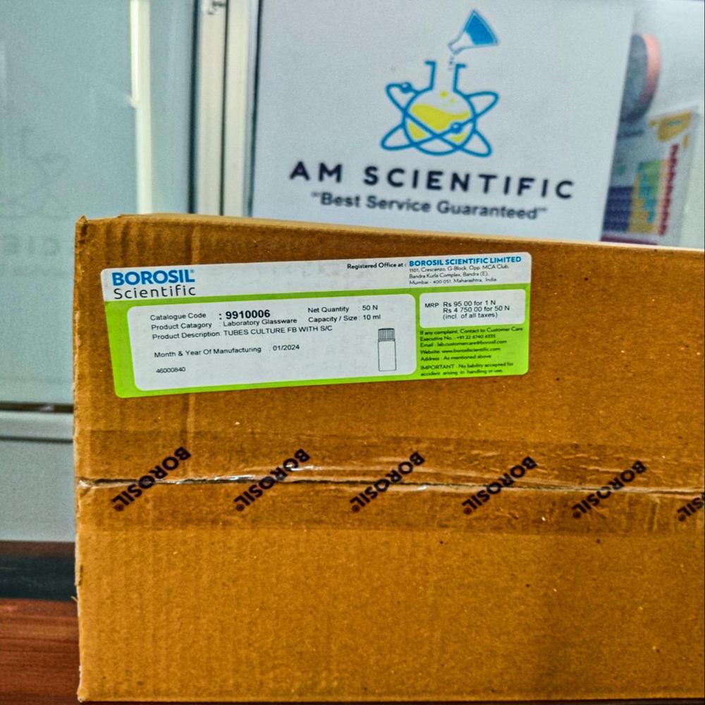 Culture Tube Flat Bottom Clear With Pp Cap 10ml
