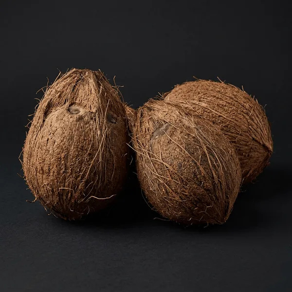 semi husked coconut
