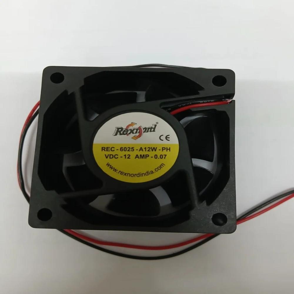 REXNORD REC-6025-A12W-PH 12V DC 0.07A 6025mm Ball Bearing Industrial Axial Cooling Fan