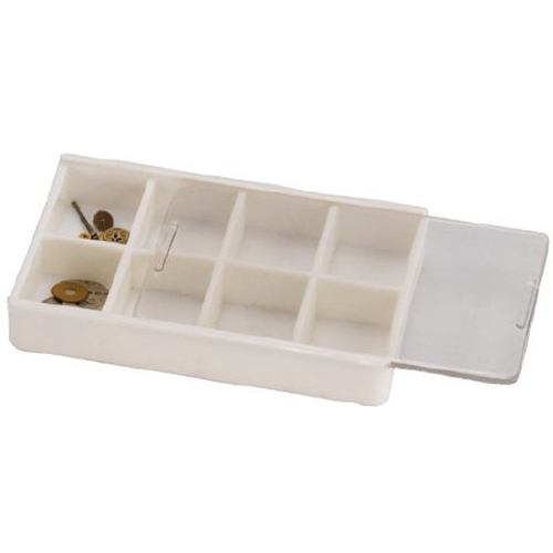 Box Plastic with 8 Compartments for Stones