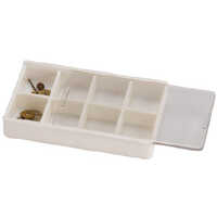 Box Plastic with 8 Compartments for Stones