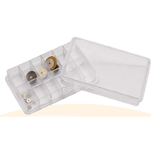 Plastic Box Transparent with 12 Compartments