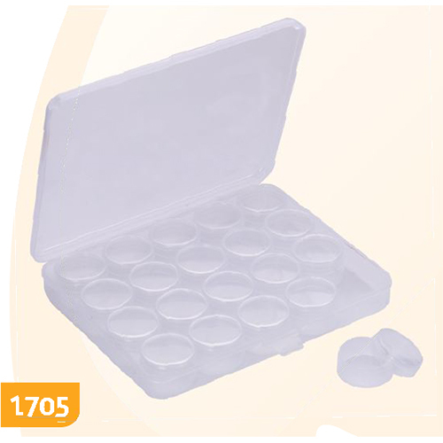 Plastic Storage Box Transparent with 20 Tubs