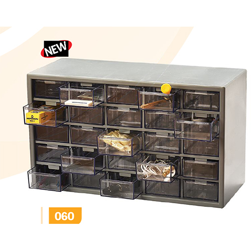 Compartment Plastic Box with 25 Transparent Drawers