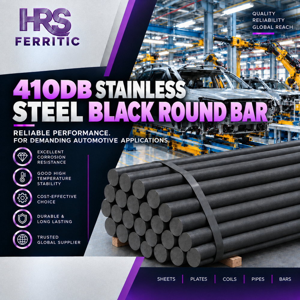 410DB Black Round Bar