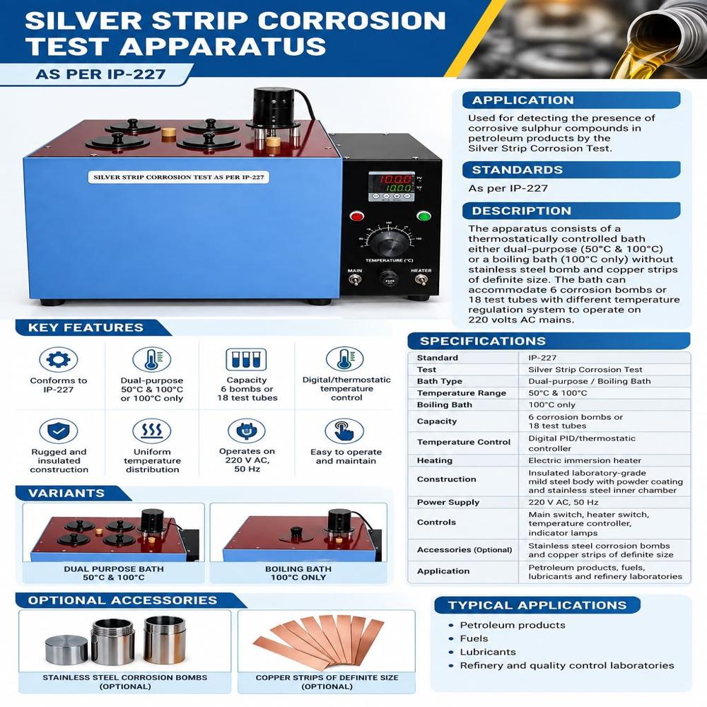 Copper Strip Corrosion Test Apparatus