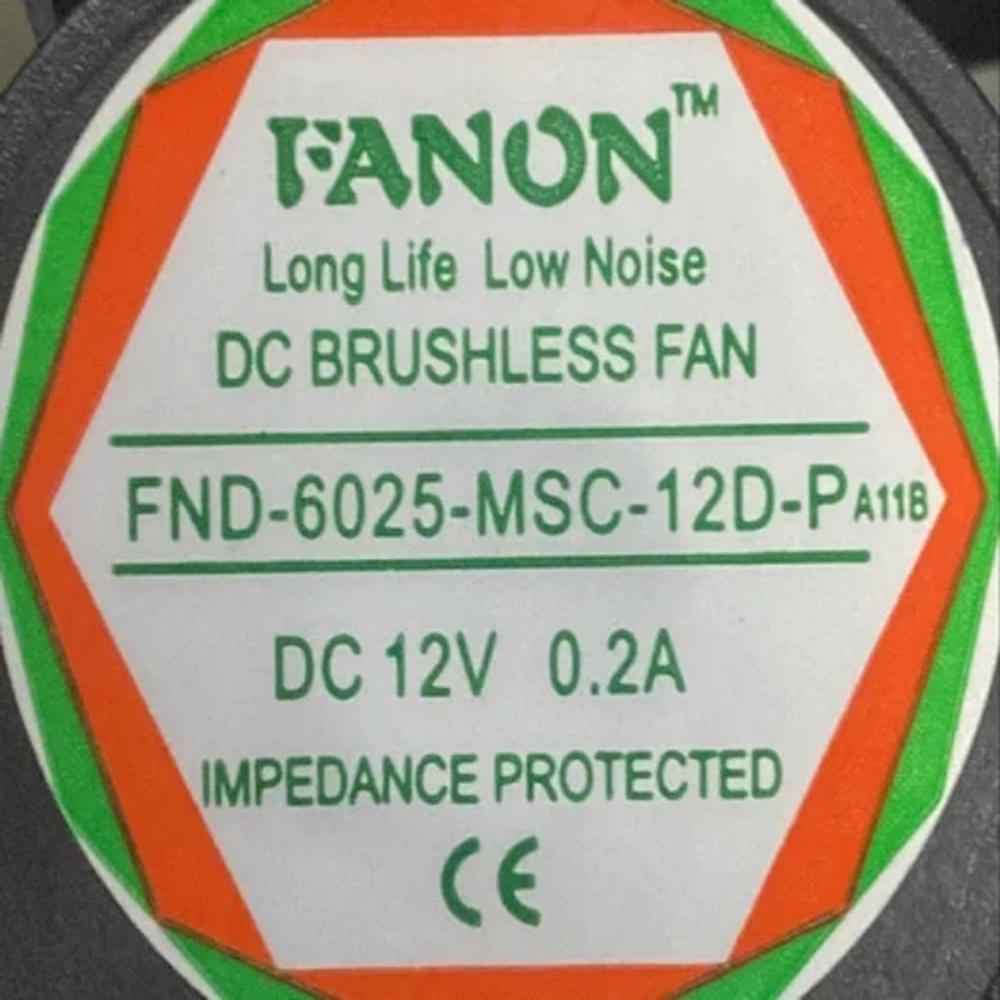 SDN SDN-6025-MSC-12D-P 12V DC 0.2A 6025mm Ball Bearing Industrial Axial Cooling Fan