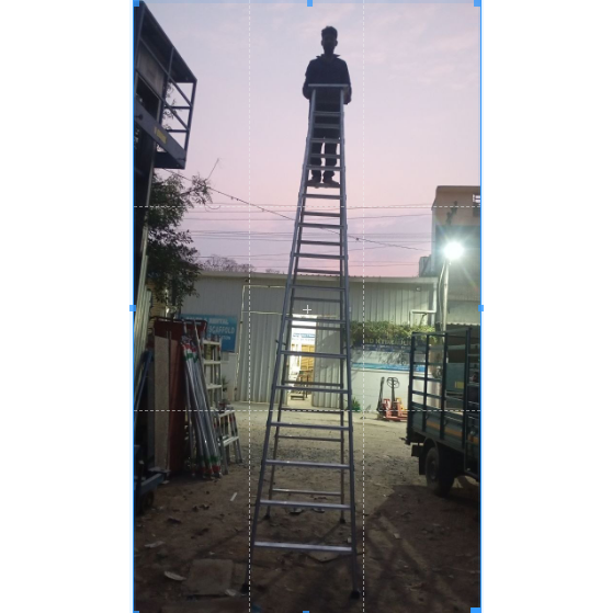 15 Ft A-Type Aluminium Ladder - Feature: Heavy Duty
