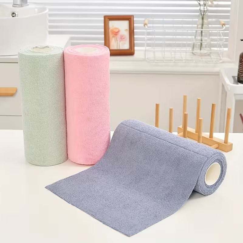 Microfiber Cleaning Cloth Roll 25x25 cm