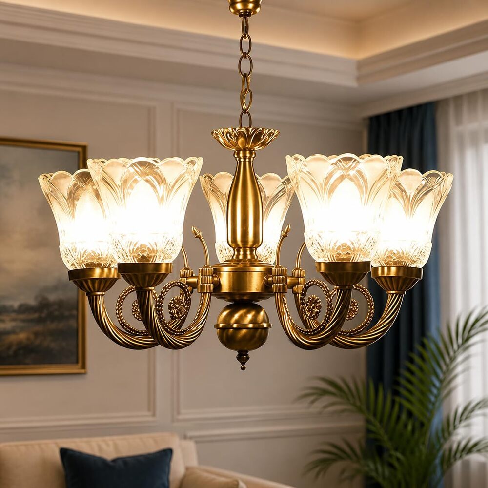 SL1254 5 Lamp Chandelier