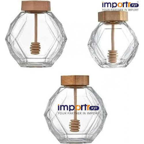 Honey Jar - Dimension (L*W*H): 10 10 12 Centimeter (Cm)