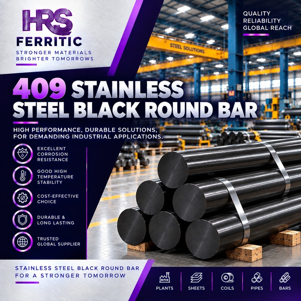 409 Black Round Bar