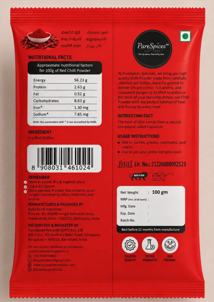 100 GM Chilli Powder