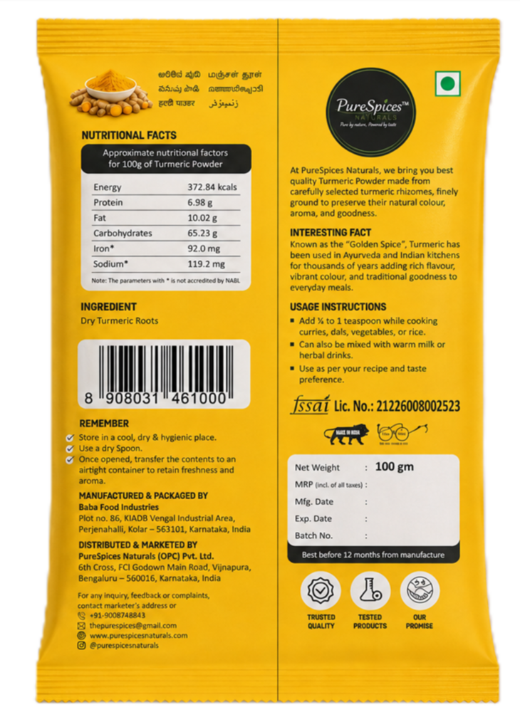 100 GM Turmeric Powder
