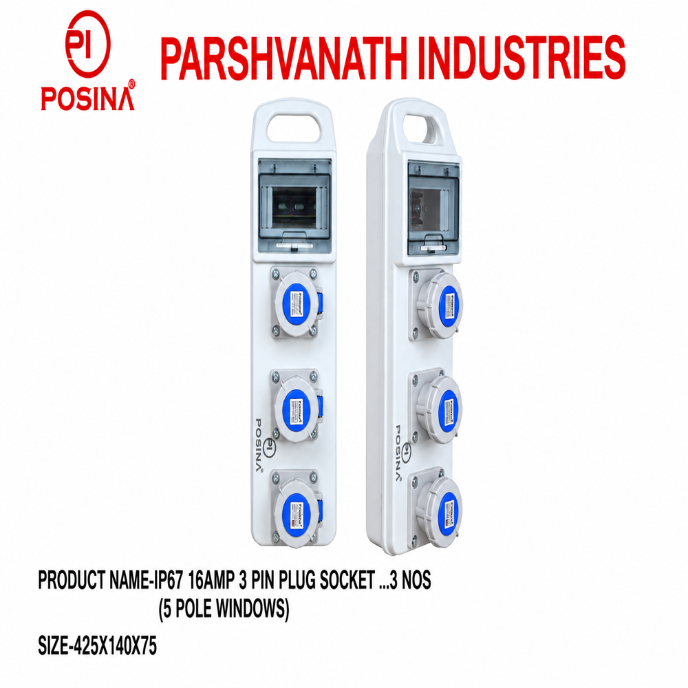3 Pin Plug Socket Distribution Box