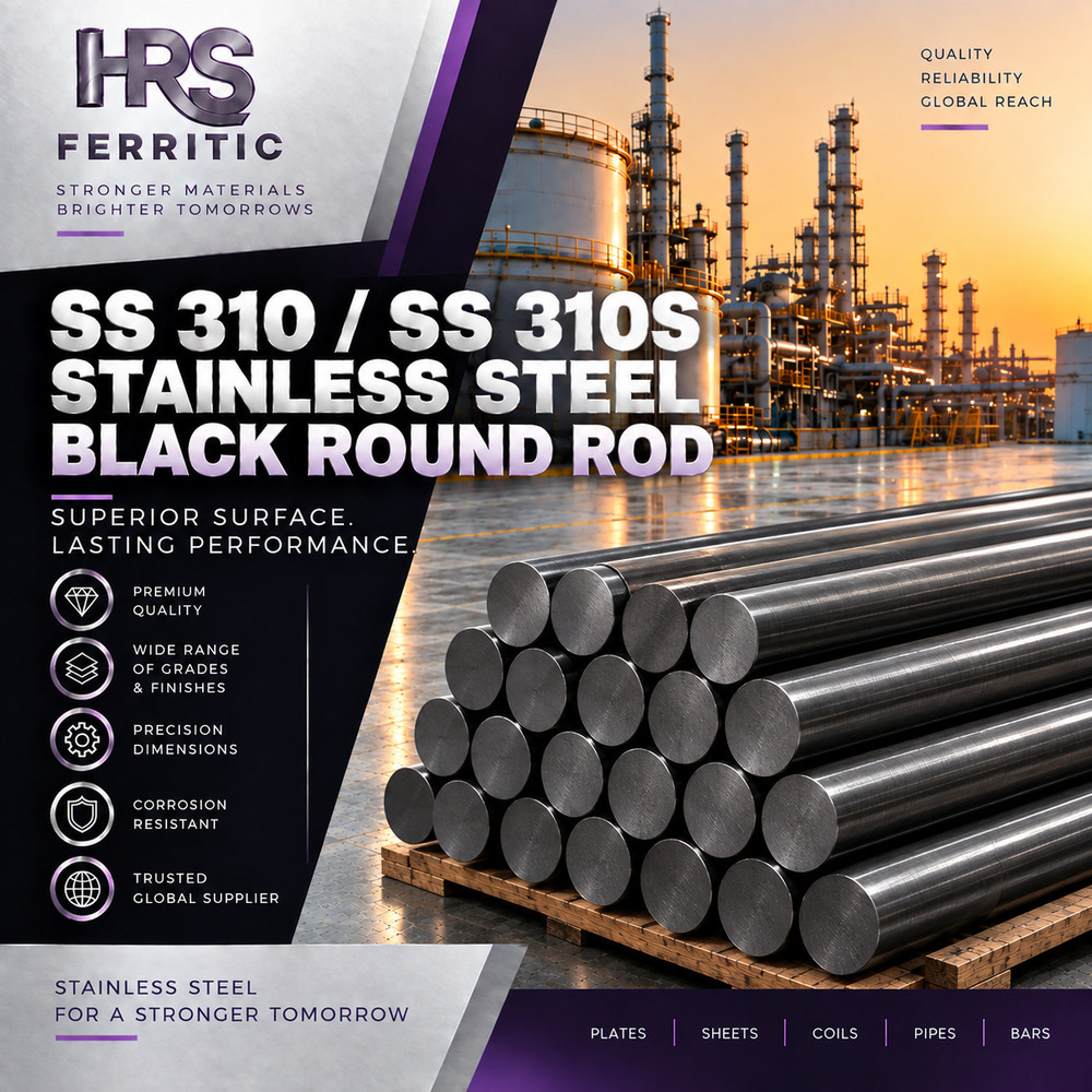 SS Black Round Rod