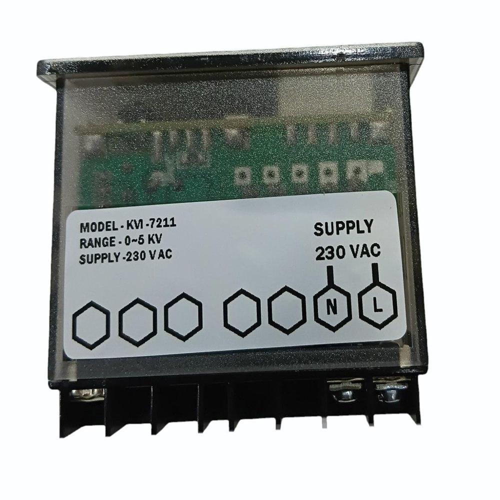 Mw Kvi7211 Indicator Single Phase Digital Voltmeter - Plastic Body, 230v Measuring Range | Large Led Display, Panel Mount, Direct Read Output