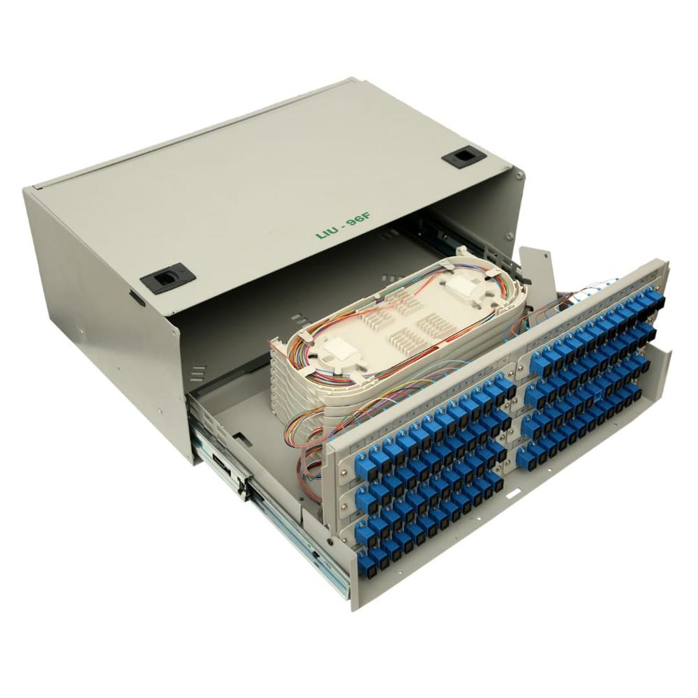 96-Port Fiber Management System (Fms) - Color: White