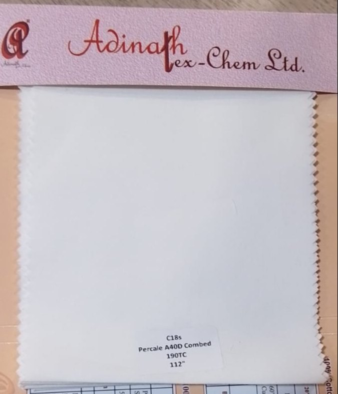 Plain Percale Fabric 190 TC 112