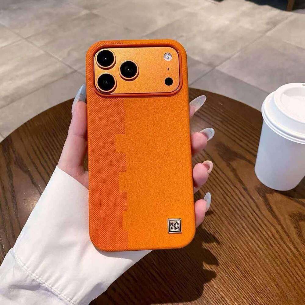 Textured Orange iPhone Case