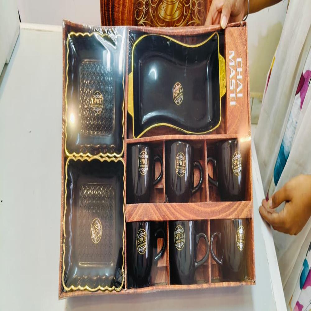Tea Cup Set - Ceramic Type: Premium Glazed Ceramic With Smooth & Glossy Finish.