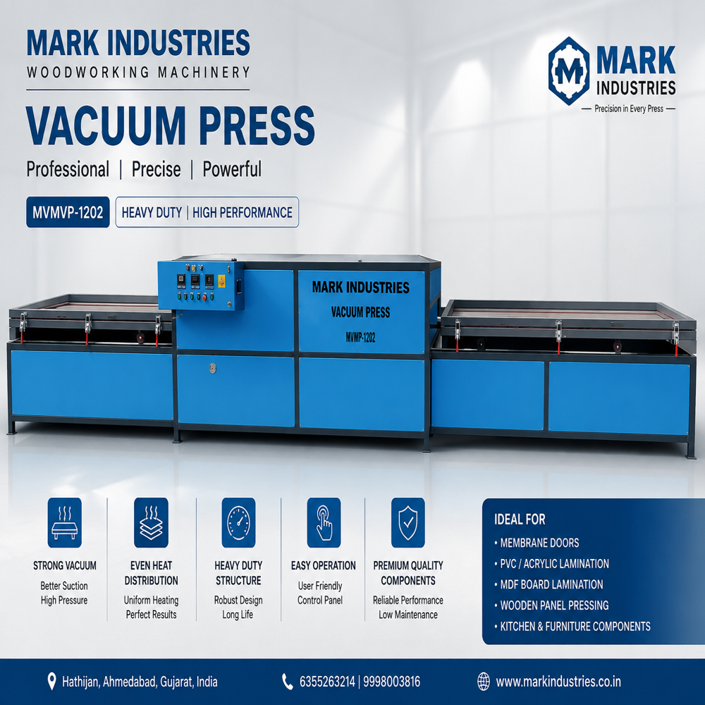 Vacuum Press Machine - Capacity: 20 Pcs/hr