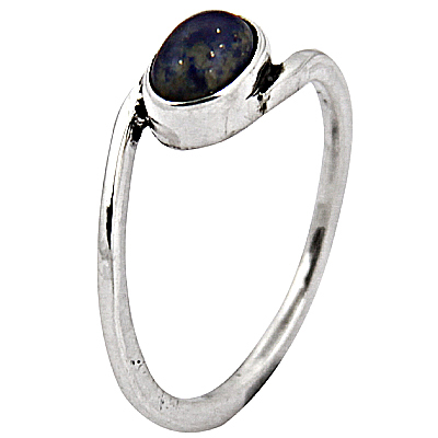 अद्वितीय लापीस रत्न चांदी की अंगूठी