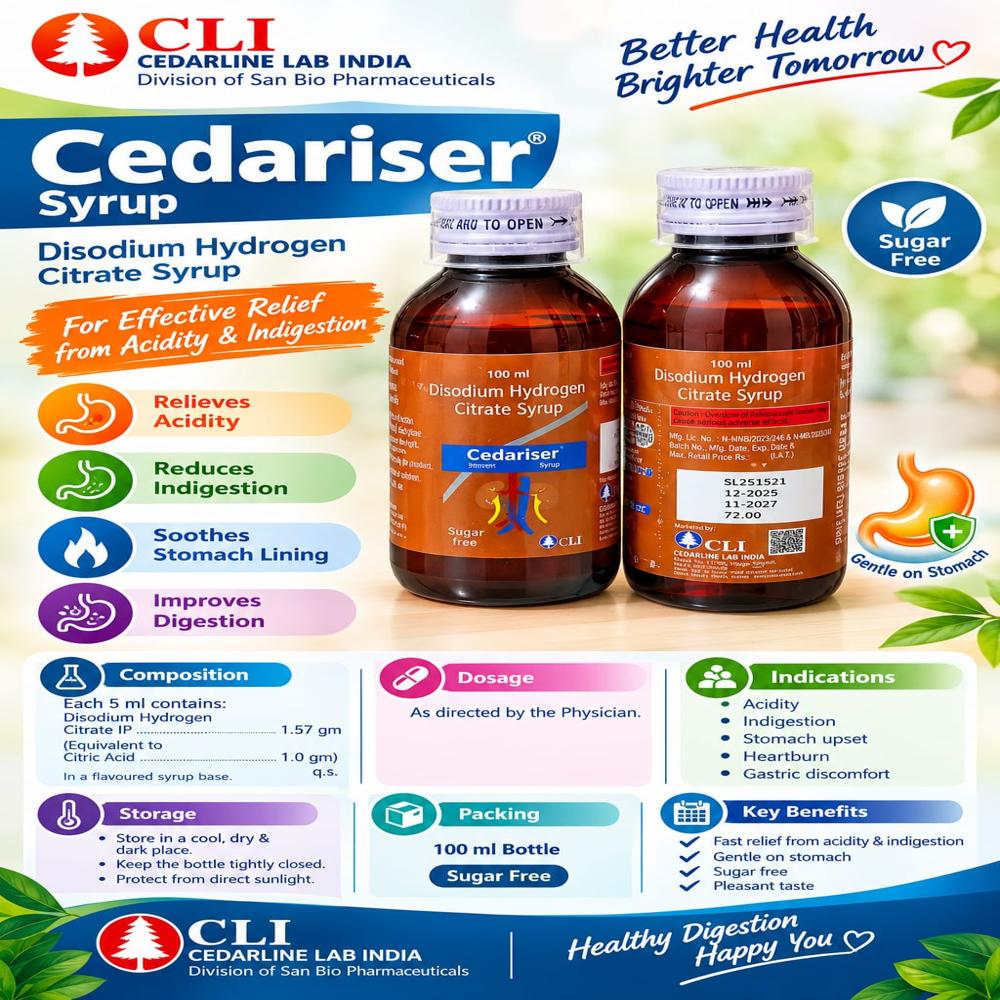 Cedariser Syrup - Drug Type: Health Supplements