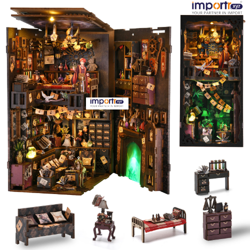 Magic Miniature Bookshelf Decor