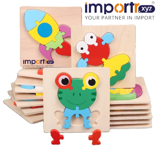 Wooden 3D Animal Jigsaw Puzzle Toys - Age Group: 3+