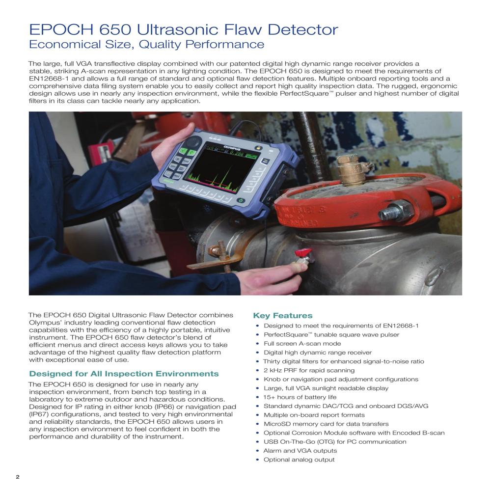 EPOCH 650 Ultrasonic Flaw Detector