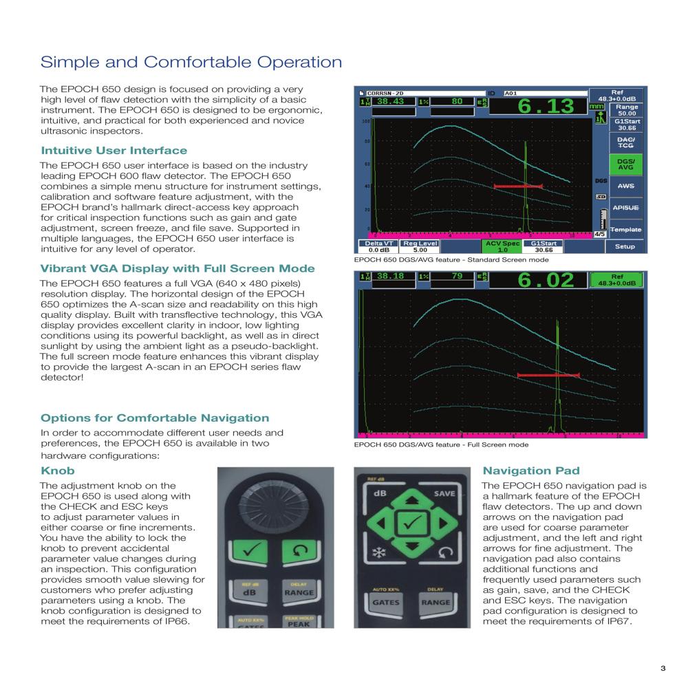 EPOCH 650 Ultrasonic Flaw Detector