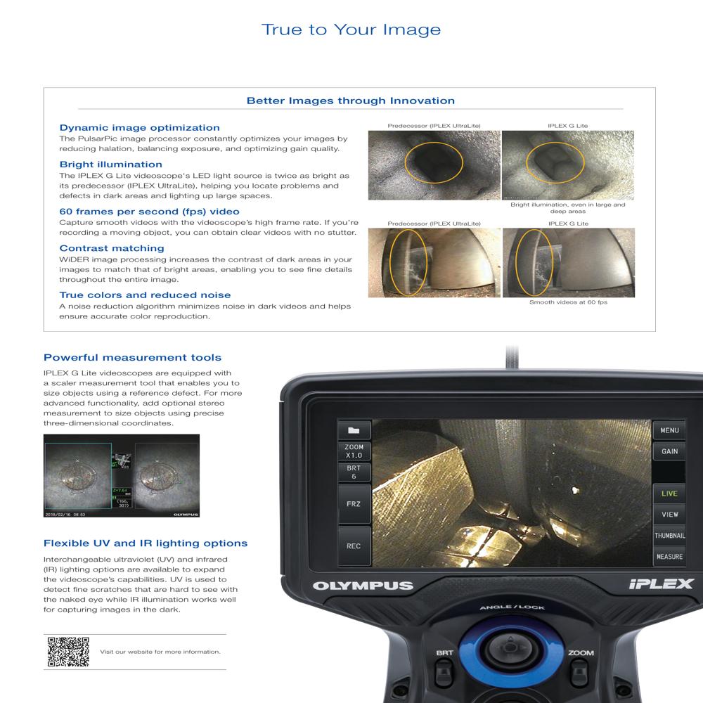 OLYMPUS IPLEX G LITE POWERFUL INDUSTRIAL VIDEOSCOPE